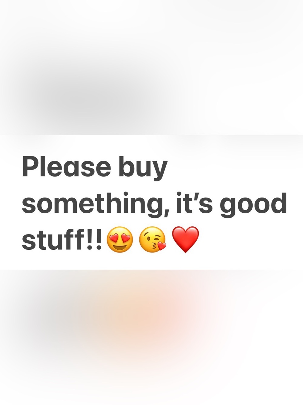 Please Buy Something Graphic Print - White